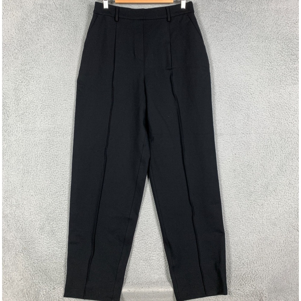Spanx Ponte Barrel Pants Women's Large Tall LT Black Pintuck High Rise NWT $158 - Picture 2 of 12
